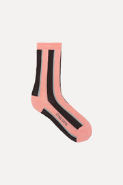 Stine Goya Short Socks Accessories Rosewood Mint Stripes