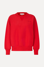 Stine Goya Side Panel Sweatshirt Top Fiery Red