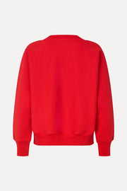Stine Goya Side Panel Sweatshirt Top Fiery Red