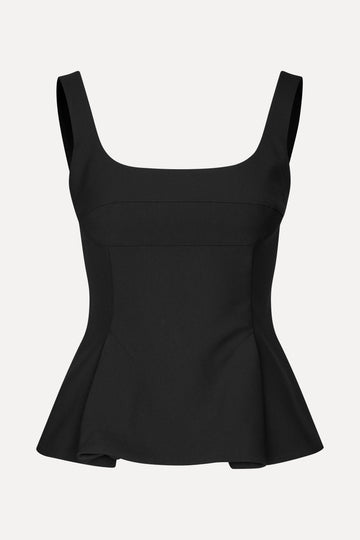 Stine Goya Sleeveless Fitted Waist Top Top Black