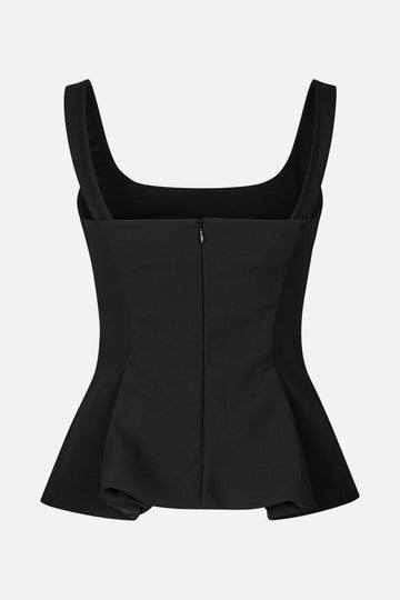 Stine Goya Sleeveless Fitted Waist Top Top Black