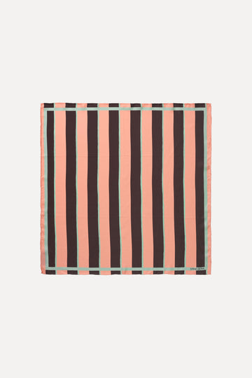 Stine Goya Small Scarf Accessories Rosewood Mint Stripes