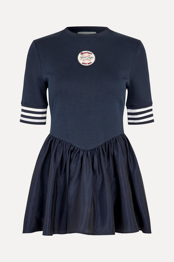 Stine Goya Sportif Ruffle Top Top Baseball SG Patch