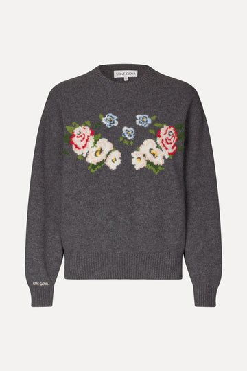 Stine Goya Storytelling Crewneck Sweater Knit The Floral Frame