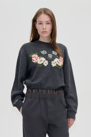 Stine Goya Storytelling Crewneck Sweater Knit The Floral Frame