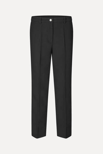 Stine Goya Straight Tailored Ankle Pants Pants Black