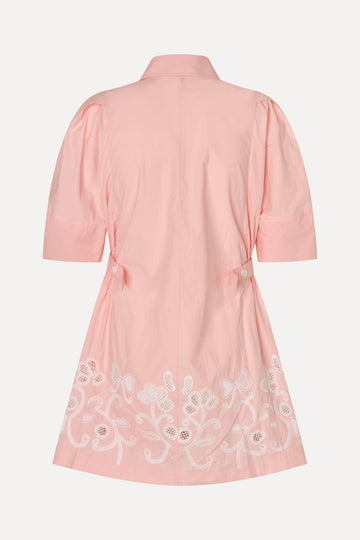 Stine Goya Structured Sleeve Mini Dress Dress Ballerina Broderie