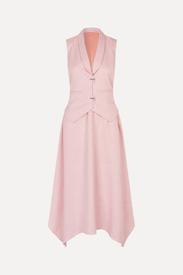 Stine Goya Tailored Handkerchief Dress Dress Coral Blush