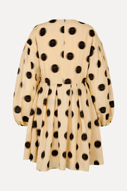 Stine Goya Voluminous Long Sleeve Mini Dress Dress Dots in Motion
