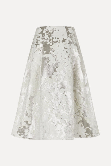 Stine Goya Voluminous Midi Skirt Skirt Lurex Garden
