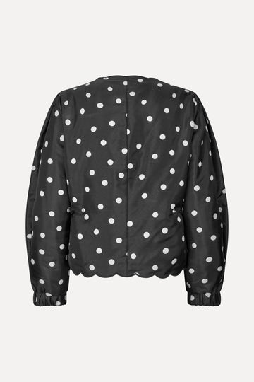 Stine Goya Voluminous Sleeve Jacket Outerwear Quilted Dots
